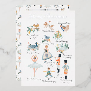 12 dagen kerstfeestdag foto op maat folie feestdagenkaart