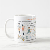 12 dagen kerstfeestdag traditioneel klassiek koffiemok (Links)