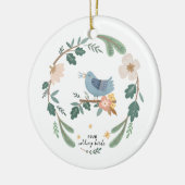 12 dagen kerstfeestdag traditionele vogel keramisch ornament (Links)