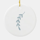 12 dagen kerstfeestdag traditionele vogel keramisch ornament (Achterkant)