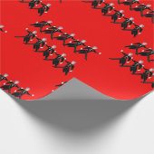 12 dagen Kerstmis 10 lords A-Leaping Cadeaupapier (Hoek)