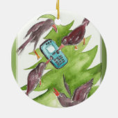 12 dagen Kerstmis 4 Roepende vogels Keramisch Ornament (Achterkant)