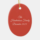 12 DAGEN KERSTMIS KERAMISCH ORNAMENT (Achterkant)