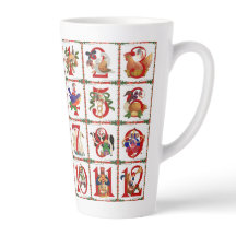 12 dagen Kerstmis Latte mok
