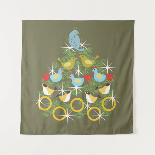 12 dagen kerstmis wandkleed (Voorkant)