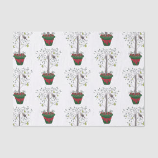 12 dagen kerstpatrijs in een perenboom tissuepapier