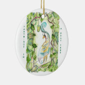 12 dagen kerstpatrijs keramisch ornament (Rechts)