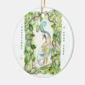 12 dagen kerstpatrijs keramisch ornament (Links)