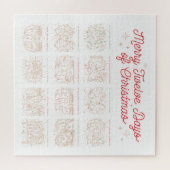 12 dagen kerstpuzzel 20x20 legpuzzel (Horizontaal)