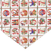 12 dagen kerstquiltprint korte tafelloper (Hoek)