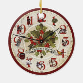 12 dagen kerstsieraad keramisch ornament (Achterkant)