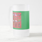 12 dagen kerstT-shirts, kleding, geschenken Matglas Bierpul (Voorkant links)