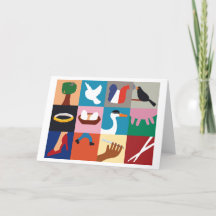 12 dagen kerstvakantie Groet Kaart