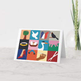 12 dagen kerstvakantie Groet Kaart