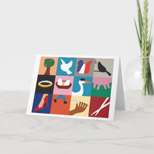 12 dagen kerstvakantie Groet Kaart (Voorkant)