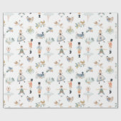 12 dagen kerstvakantiepatroon cadeaupapier (Vlak)