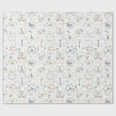 12 dagen kerstvakantiepatroon cadeaupapier (Vlak)