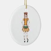 12 dagen kerstversiering-12 drummers Drumming Keramisch Ornament (Rechts)