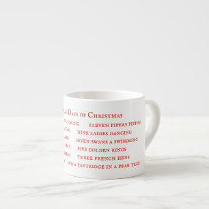 12 DAGEN TEKST Espresso Cup Kop