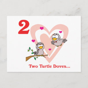 12 dagen twee schildpadden briefkaart