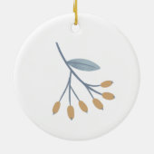 12 dagen van de traditionele kerstfeestdag keramisch ornament (Achterkant)