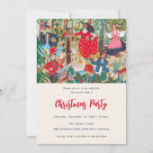 12 dagen van de traditionele partij van Kerstmis Kaart (Voorkant)