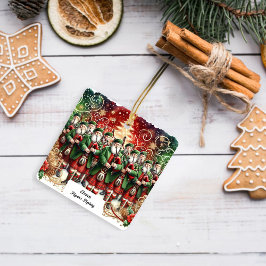 12 Dagen van Kerstmis Elf Pipers Piping Keramisch Ornament