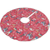 12 dagen van Kerstmis rood Kerstboom Rok (Gekanteld)