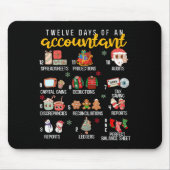 12 Days Of An Accountant, Xmas Party, Funny Accoun Muismat (Voorkant)