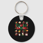 12 Days Of Baking Baker Christmas Cook Chef Baking Sleutelhanger (Voorkant)