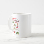 12 Days Of Chiropractic Christmas Chiropractor  Koffiemok (Voorkant links)