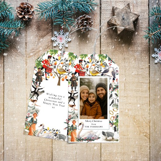 12 Days of Christmas Photo Cadeaulabel
