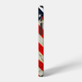 12 Drapeau américain Grunge Coque-Mate coque iphone (Côté gauche)
