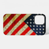 12 Drapeau américain Grunge Coque-Mate coque iphone (Verso Horizontal)