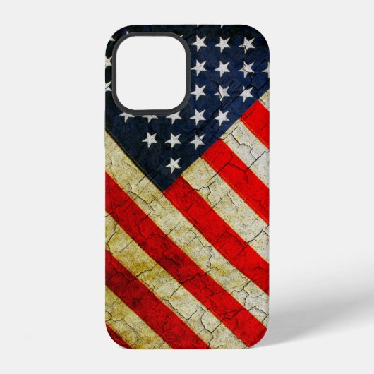 12 Drapeau américain Grunge Coque-Mate coque iphone (Verso)