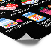 12 Drugs Of Christmas Pharmacist Technician Pharma Poster (Hoek)