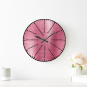 12 Étape Sobriété Alcooliques Mur Rose Horloge (Maison)