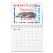 12 étapes slogans de récupération calendrier 23 (Mar 2027)