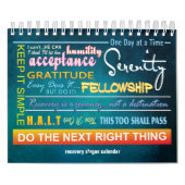 12 étapes slogans de récupération calendrier 23 (Protection)