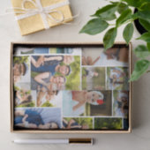 12 Family Photos Repeated in a Collage Tissuepapier (Geschenk)