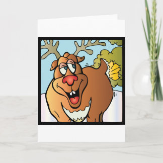 12 Farts of Christmas Reindeer Feestdagen Kaart