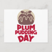 12 februari - Plum Pudding Day Briefkaart (Voorkant)
