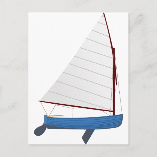 12 Foot Sailing Dinghy Briefkaart (Voorkant)