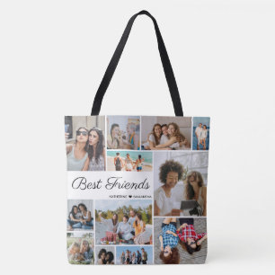 12 Foto Collage Best Friends Forever Large Draagtas