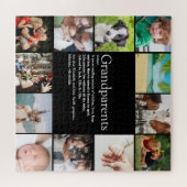 12 Foto Collage Beste Grootouders Ooit Definitie Legpuzzel (Horizontaal)