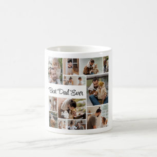 12 Foto Collage Beste vader ooit Koffiemok