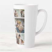 12 Foto Collage Beste vader ooit Latte Mok (Rechts)