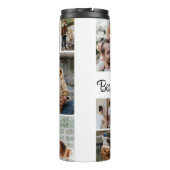 12 Foto Collage Beste vader ooit Thermosbeker (Achterkant)