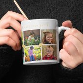 12 foto collage LIEFDE voor de BEESTE MOEDER gele  Koffiemok