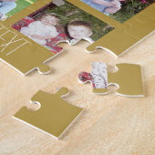 12 Foto-collage met Gold-achtergrond Legpuzzel (Zijkant)